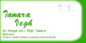 tamara vegh business card
